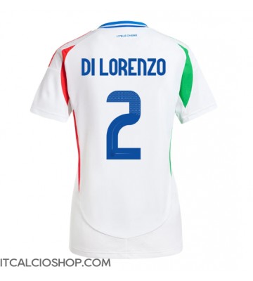 Italia Giovanni Di Lorenzo #2 Seconda Maglia Femmina Europei 2024 Manica Corta
